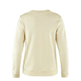 Fjallraven Womens 1960 Logo Badge Sweater Chalk White - My Fox Bag