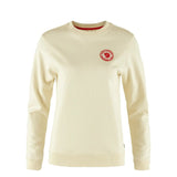 Fjallraven Womens 1960 Logo Badge Sweater Chalk White - My Fox Bag