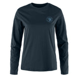 Fjallraven Womens 1960 Logo T-shirt LS Dark Navy - My Fox Bag