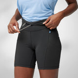 Fjallraven Womens Abisko 6 Inch Shorts Tights Black - My Fox Bag