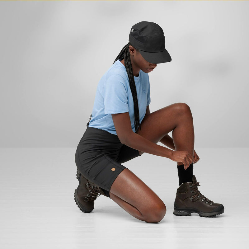 Fjallraven Womens Abisko 6 Inch Shorts Tights Black - My Fox Bag