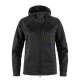 Fjallraven Womens Abisko Grid Fleece Hoodie Black - My Fox Bag