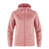 Fjallraven Womens Abisko Grid Fleece Hoodie Dusty Rose - My Fox Bag