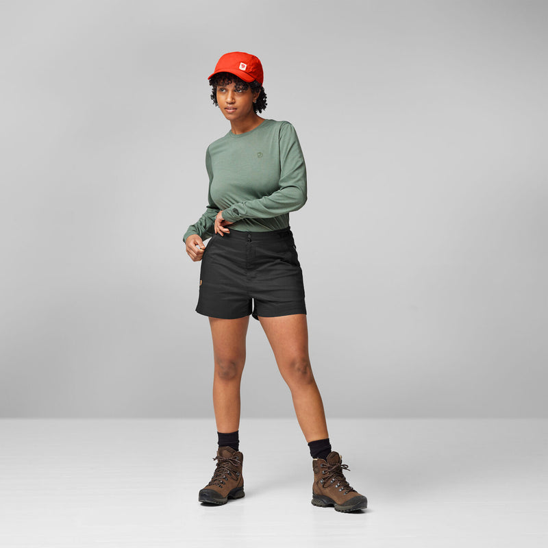 Fjallraven Womens Abisko Hike Shorts Black - My Fox Bag