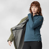 Fjallraven Womens Abisko Lite Fleece Half Zip Lavender Mist