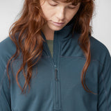 Fjallraven Womens Abisko Lite Fleece Half Zip Black