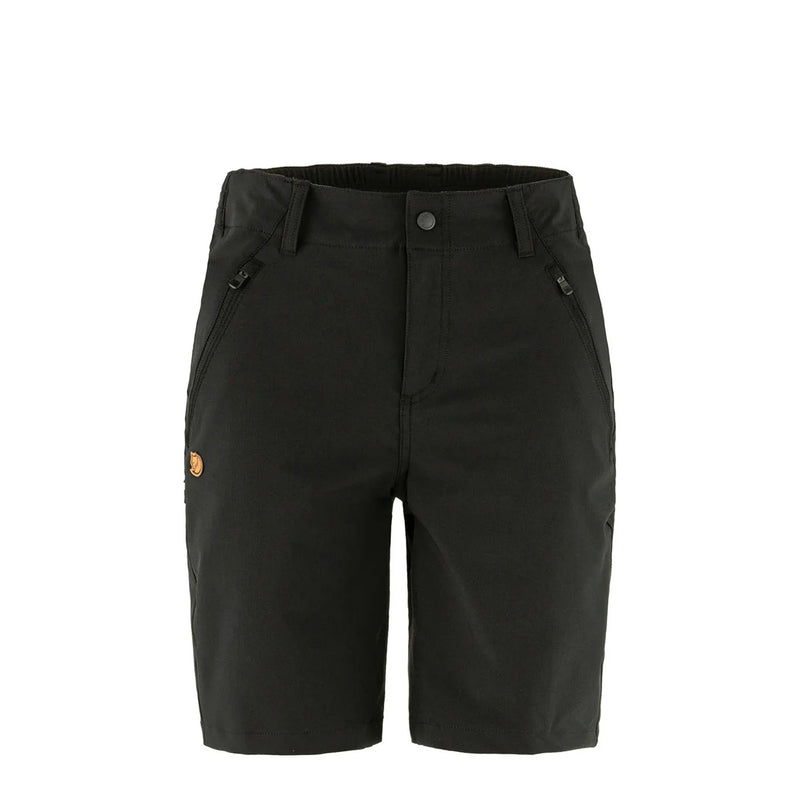 Fjallraven Womens Abisko Trail Stretch Shorts Black - My Fox Bag