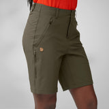 Fjallraven Womens Abisko Trail Stretch Shorts Dark Navy - My Fox Bag