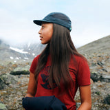 Fjallraven Womens Abisko Wool Fox T-shirt Lavender Mist / Dark Navy - My Fox Bag