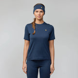 Fjallraven Womens Bergtagen Merino 190 S/S Tee Black - My Fox Bag