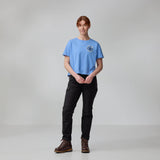 Fjallraven Womens Fjallblomster Logo T-shirt Lavender Mist