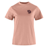 Fjallraven Womens Fox Boxy Logo Tee Dusty Rose - My Fox Bag