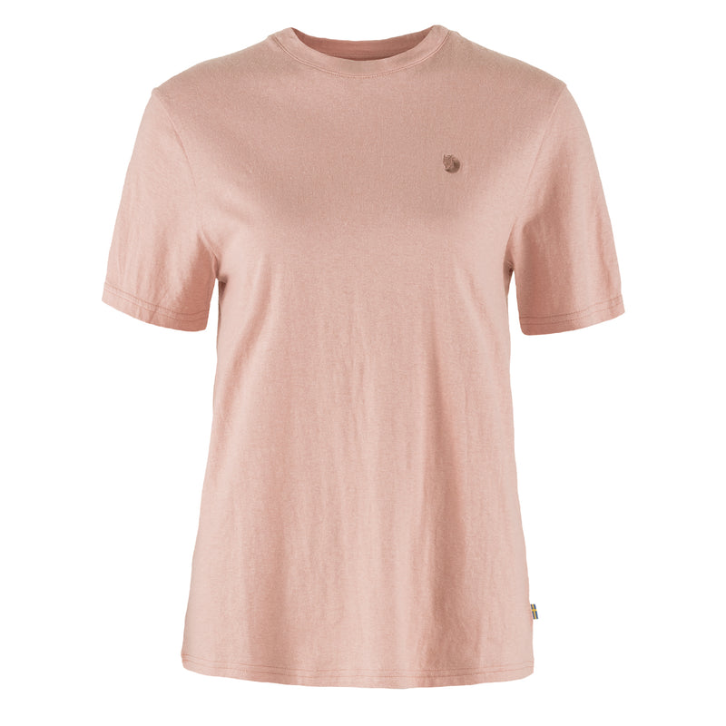 Fjallraven Womens Hemp Blend T-shirt Chalk Rose - My Fox Bag