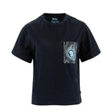 Fjallraven Womens Logo Pocket T-Shirt Dark Navy - My Fox Bag