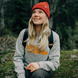 Fjallraven Womens Logo Sweater Breeze Blue / Patina Green - My Fox Bag