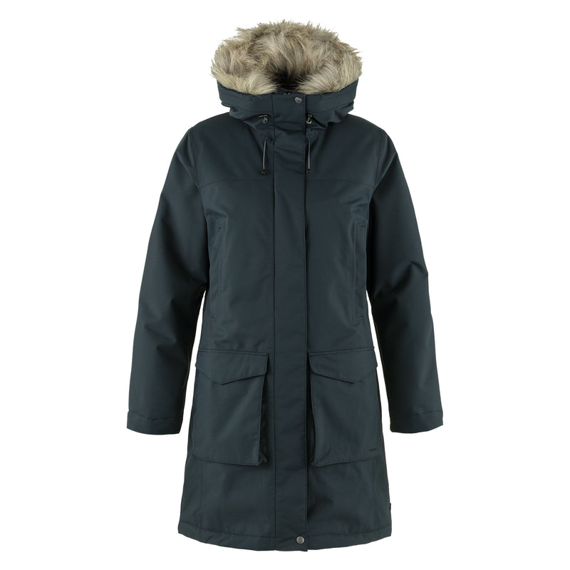 Fjallraven Womens Nuuk Lite Parka Dark Navy - My Fox Bag