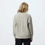 Fjallraven Womens Ovik Cable Knit Fog