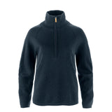 Fjallraven Womens Ovik Lite Half Zip Dark Navy - My Fox Bag