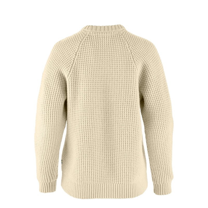 Fjallraven Womens Ovik Waffle Knit Light Beige