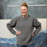 Fjallraven Womens Ovik Waffle Knit Navy - My Fox Bag