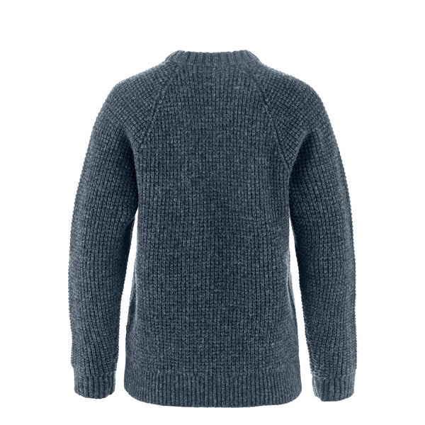 Fjallraven Womens Ovik Waffle Knit Navy - My Fox Bag