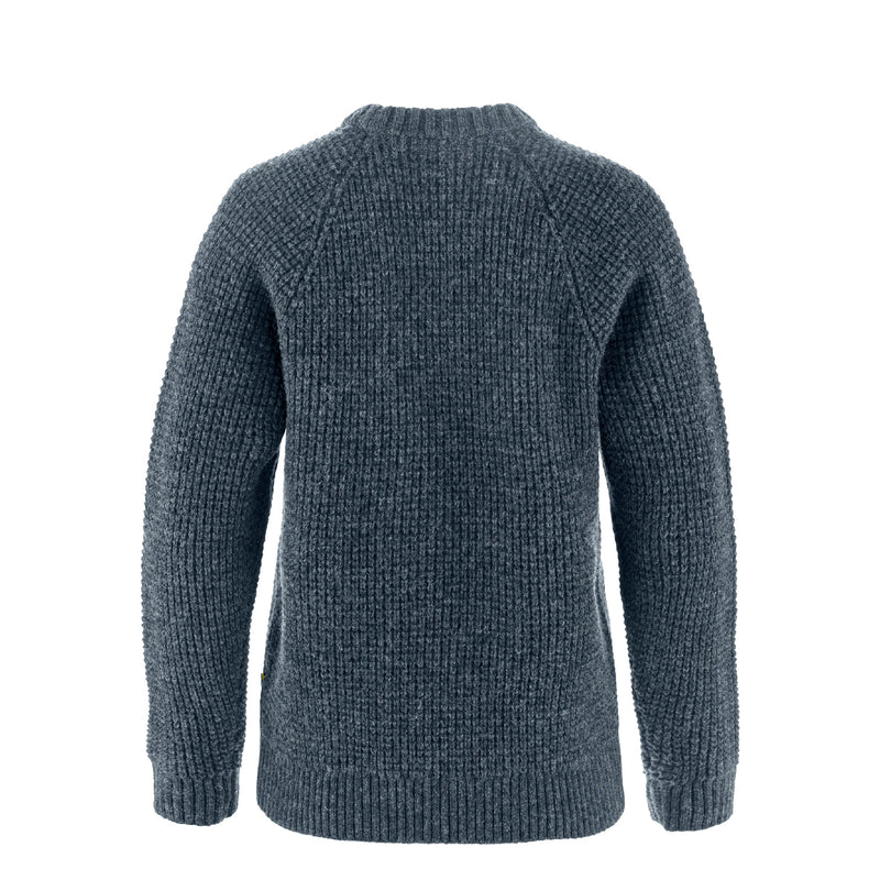 Fjallraven Womens Ovik Waffle Knit Navy - My Fox Bag