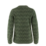 Fjallraven Womens Snow Round Neck Sweater Deep Forest - My Fox Bag