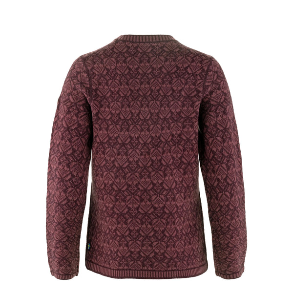 Fjallraven Womens Snow Round Neck Sweater Port
