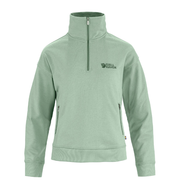 Fjallraven Womens Vardag Half Zip Sweater Misty Green
