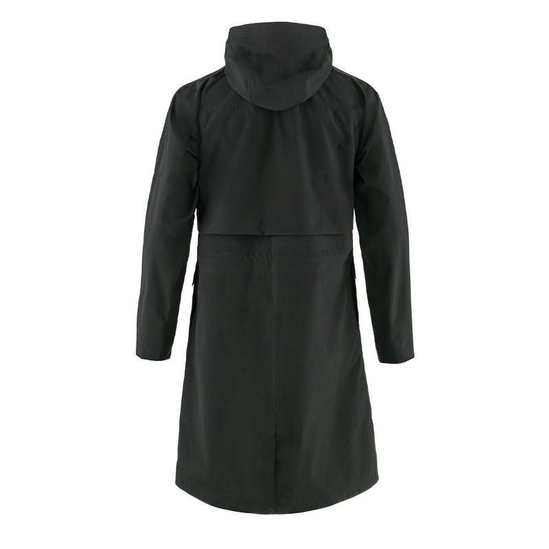 Fjallraven Womens Vardag Rain Parka Black - My Fox Bag