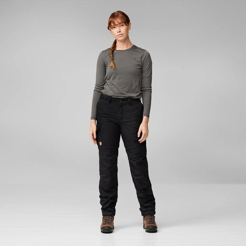 Fjallraven Womens Vidda Pro Trousers Short Dark Grey / Black - My Fox Bag