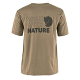 Fjallraven Womens Walk With Nature T-Shirt Suede Brown - My Fox Bag