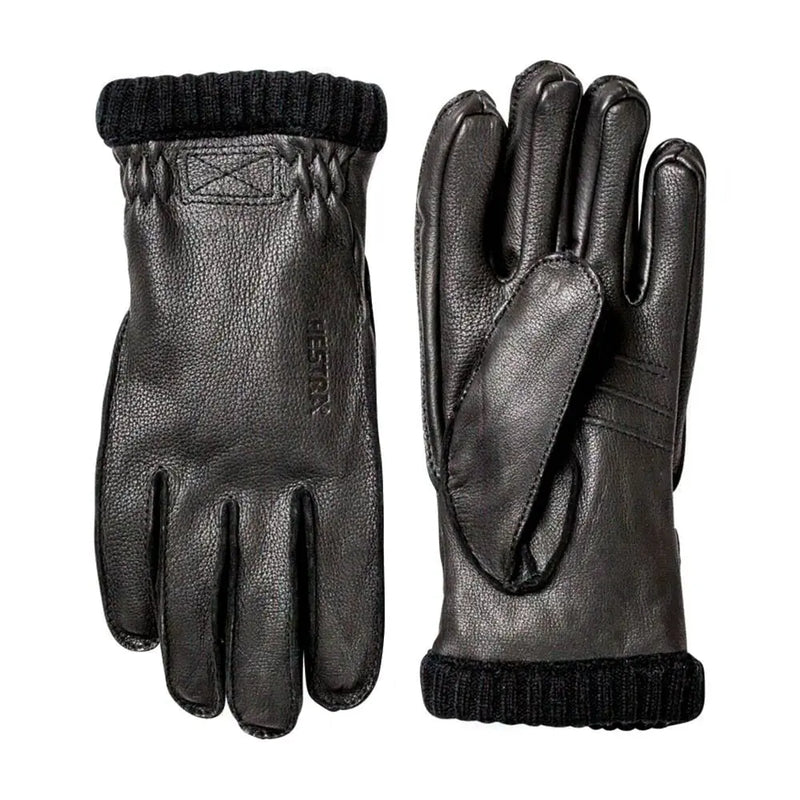 Hestra Deerskin Primaloft Rib Gloves Black Hestra