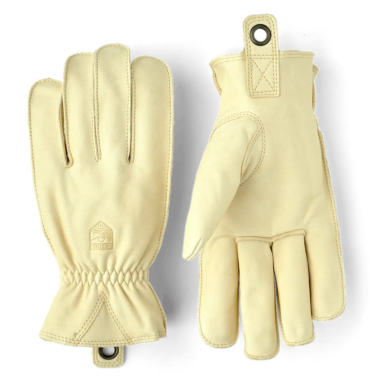 Hestra Ecocuir Unlined 5-finger Gloves Natural Brown