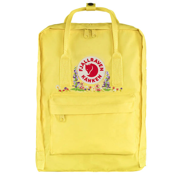 Fjallraven Kanken Classic Embroidered Backpack Corn Stocks - My Fox Bag