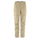 Fjallraven Womens Abisko Hike Zip-Off Trousers Reg Leg Fossil