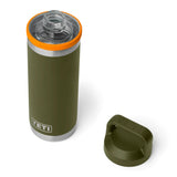 YETI 18 oz Chug Bottle Olive / King Crab Orange