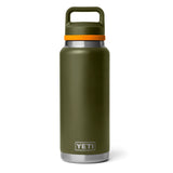 YETI 36 oz Chug Bottle Olive / King Crab Orange