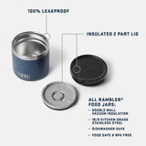 YETI Insulated Food Jar 8oz Stainless Steel